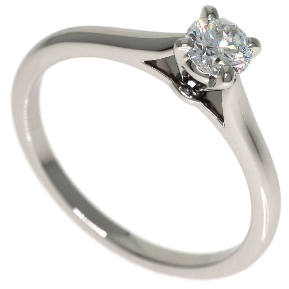 CARTIER Silver Diamond Ring #47